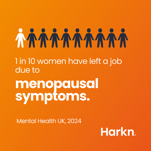 1 in 10 women have left a job due to menopausal symptoms, according to Mental Health UK.